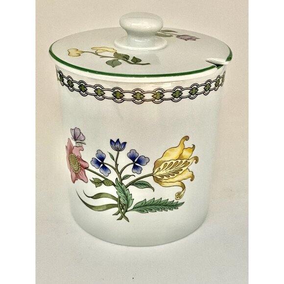 Spode Summer Palace Fine Stone Marmalade & Lid-Made in England - Picture 1 of 4